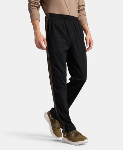 Image of Jockey AM75 Men Super Combed Cotton Rich Slim Fit Trackpant with Zipper Media Pocket