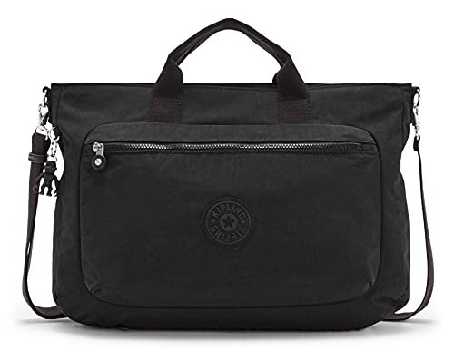 Kipling MIHO M, Medium Handbag with Laptop Compartment, 15 Inch, 40 cm, 14 L, Black Noir