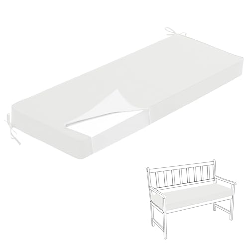 HJZPWB 5 cm de Grosor Ribetes Cojin Banco Exterior Impermeable Cojines para Desmontable Colchoneta Jardin
