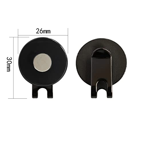 Golters Golf Hat Clip With Magnetic Golf Ball Marker Mark Position For Men Women Golfer Use On Golf Course (Black Nickel) #TOP1