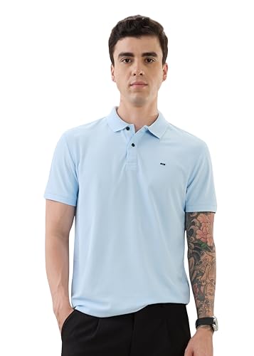 Image of Nostrum Cotton Half Sleeve T-Shirt for Men Boys, Regular Fit, Cherry, Stylish Mens T-Shirts, Polo T Shirt for Man, Collar T Shirts for Men