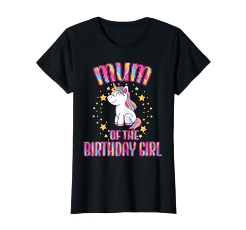 Camiseta familiar a juego con diseño de unicornio para mamá de cumpleaños Camiseta