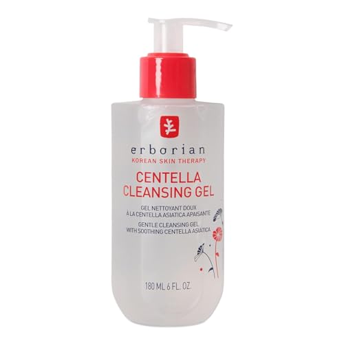 Erborian - Centella Cleansing Gel - Gel Limpiador Suave para Rostro con Centella Asiática - Todo Tipo de Piel - Cuidado Cosmético Coreano - 180ml
