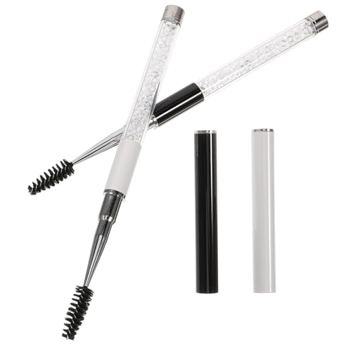 SOESFOUFU Elegant Lash Brush Set 2pcs Spiral Eyelash Brush Comb for Travel Makeup