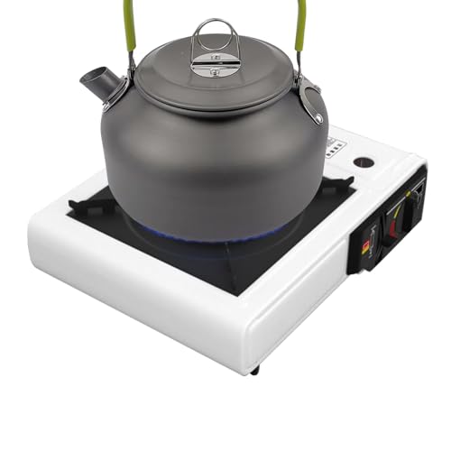 Estufas De Camping Para Acampada | Horno Y Parrilla Para Cocina Exterior,Quemador Individual Con Diseño Antideslizante Y Distribución De Calor Uniforme Para Senderismo Supervivencia