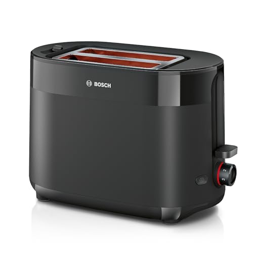 Bosch MyMoment Delight Compact 2-Slice Toaster, TAT2M123GB, Matte Black
