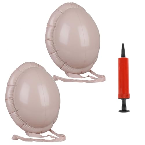 2 Pack Santa Big Belly Inflatable Santa Claus Beer Belly with Mini Inflator Inflatable Bellys Cosplay Props Pregnant Woman Fake Bellys
