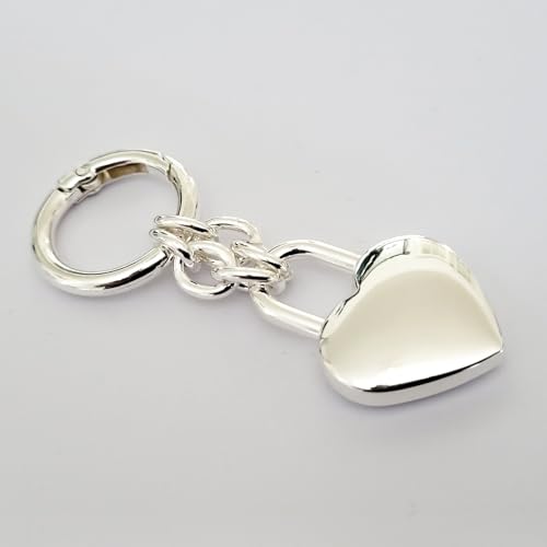 Mirror Polished Heart Shaped Padlock Charm for Purse/Handbag/Keychain4
