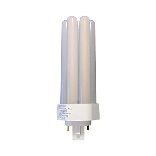 TCP LPLU42B2535K 13W 1500LM 3500K Ballast Bypass Triple Tube LED Retrofit Light Bulb, Replaces 32-42W CFL 2 or 4 Pin G24d   G24q Base Lamps