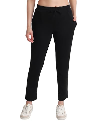 Image of T T Women Regular Fit Poly Jersey Solid Trackpant
