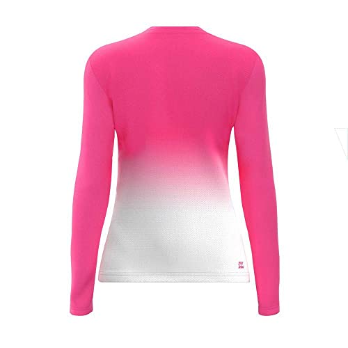 Bidi Badu Crew Gradiant Manica Lunga Ragazze-Rosa,Bianco Rosa - 140 - 2