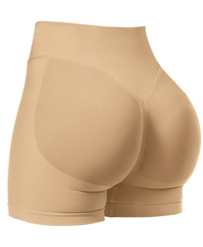 Image of VOYJOY Women Workout Impact Shorts 2.5 inch / 3.6 inch / 4.5 inch / 6 inch Scrunch Butt Booty | Tummy Control, High Waisted, Bike Short, Gentle Compression, for Women