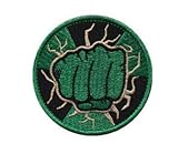 The Incredible H-ULK FIST Logo M-Arvel Comics M-Arvel A-vengers Superhero Tactical Embroidery Patch Hook & Loop Morale Patch Military Patch for Clothing Accessory Backpack Armband