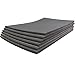 ZESLIV Auto insonorizzazione isolamento 6 fogli 30X50cm (10mm) fonoassorbente Spugna Adesivo Stuoia Antirombo Antivibrante Schiuma Fonoassorbente Autoadesiva Tappeto Isolante