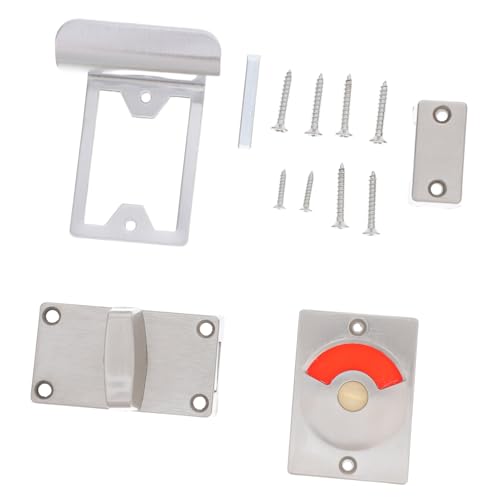 iplusmile Cerradura Indicador Rojo Verde para Puertas Pública Pestillo de Perno Resistente y Visible Bloqueo Privacidad para Inodoros Oficinas Hospitales y Restaurantes