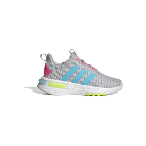 adidas Kids Girls Racer Tr23 Lace Up Sneakers Shoes Casual - Grey - Size 6 M