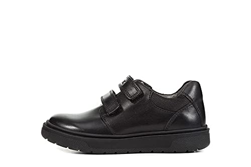 Geox J Riddock Boy H, Zapatos De Uniforme Escolar, Black, 40 EU