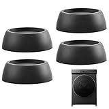 4 Stück Vibrationsdämpfer Waschmaschine,Waschmaschine Füße,Schwingungsdämpfer Waschmaschine,Waschmaschine Dämpfer,Waschmaschine Vibrationsdämpfer,Für Waschmaschinen Trockner Gummifüße (Schwarz)