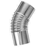 IWOWHERO Edelstahl Bogen Ofenrohr Kaminrohr Anschluss Hitzebeständig Langlebig für Kaminofen Campingkocher Zubehör