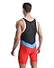 Viisendy Pro Men's Wrestling Singlets Athletic Supporters Sport Bodysuit Sleeveless Training Leotards Weightlifting Jumpsuits Red L