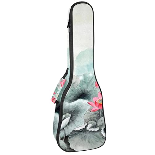 Sac à dos pour ukulélé concert anti-choc avec rembourrage 10 mm gris