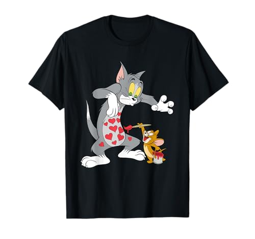 Tom And Jerry Love Painter Valentine T-Shirt