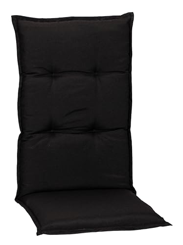 Beo® Turin Hochlehner Gartenstuhlauflagen | Waschbar & Atmungsaktiv | Made in EU, Öko-Tex Standard | UV-beständig, 118x46x8 cm | Komfortable Sitzkissen Outdoor
