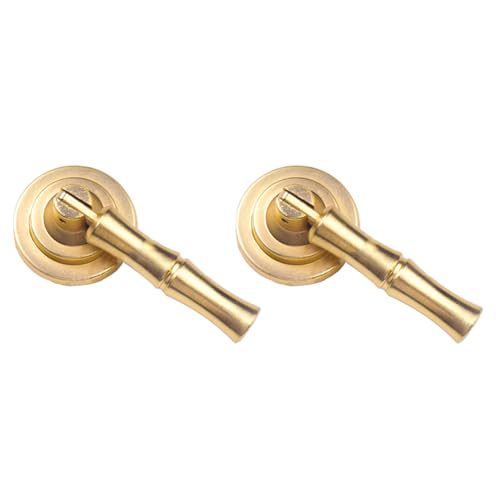 Image of HAORUN 2PCS Zinc Alloy Bamboo Style Drawer Handles Cabinet Knobs Decorative Hardware (55)