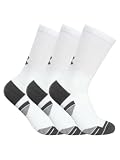 Under Armour Unisex New Tech Crew Socks (3-Pack) White L