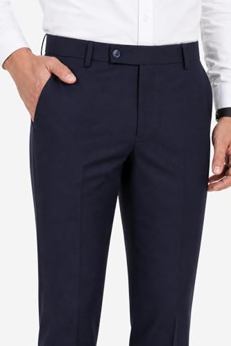 Image of Formal Pants for Men Office Wear - Premium Slim Fit Formal Trouser for Men, College Pant for Boys, Gents Bottom Formal wear for Office Meeting, Party, Gathering, Wedding