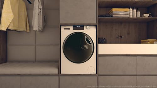 Haier HWD90-BP14929A Lavasciuga Libera Installazione Caricamento Frontale Bianco D - 8