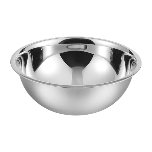 YBM HOME 8 Quart Stainless Steel Premium Mixing Bowl – Heavy Duty Deep Prep Bowl for Baking, Cooking, Dough Mixing, Salad Serving & Commercial Kitchen Use