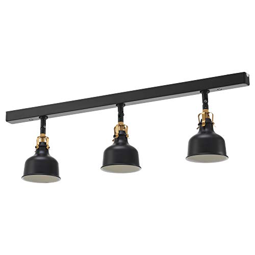 Ikea RANARP – Pista de techo, 3 puntos, color negro