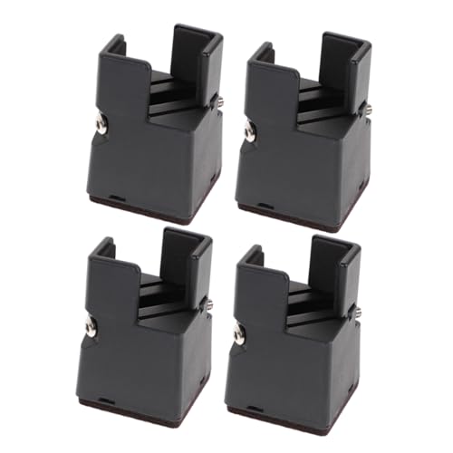 Cabilock 4pcs Adjustable Bed Risers for Furniture Heavy Duty Bed Frame Elevators Supports Legs Non- Design for Stability for Sofas Desks and Chairs