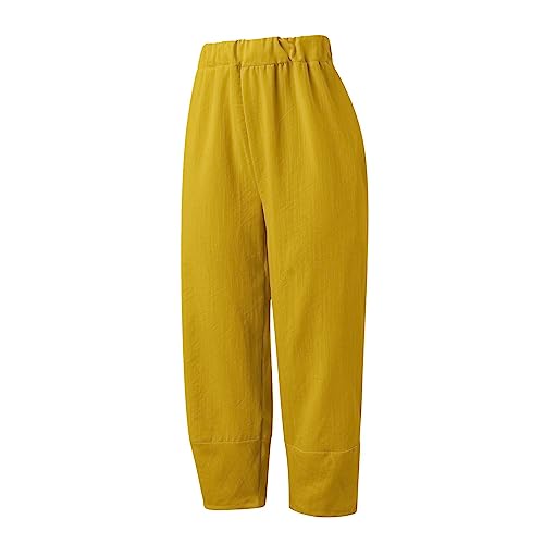 Male Daily Casual Solid Color Side Hip Pockets Elastic Waist Pants Long Trousers Little Boy3