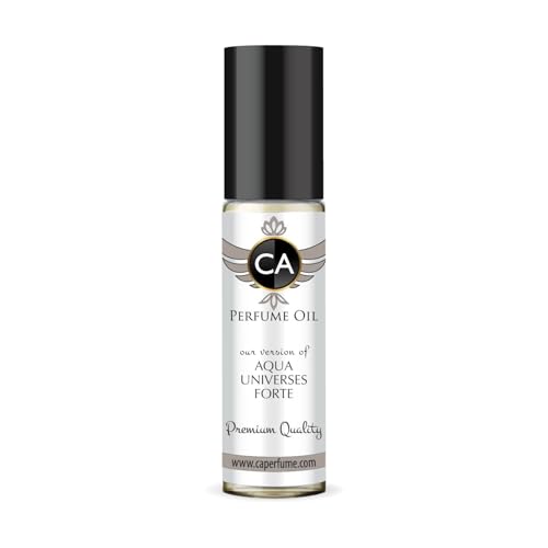 CA Perfume Impression of Aqua Universus Forte Unisex Fragrance Oil Floral Woody Musk Scent Long Lasting Perfumes for Women &amp; Men Travel Size TSA Ready Mini Parfum Body Oil Roll-on 0.33 Fl Oz 10ml