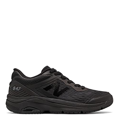 Image of New Balance Women's 847 V4 Walking Shoe, Black /Black /Black, 9 W US