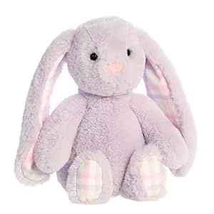 Auroravibrantspringginghambunnystuffedanimaldecorativecompanionendlessfunlavender9inches Urban Country Home Decor Aurora vibrant spring gingham bunny stuffed animal decorative companion endless fun lavender 9 inches urban country home decor