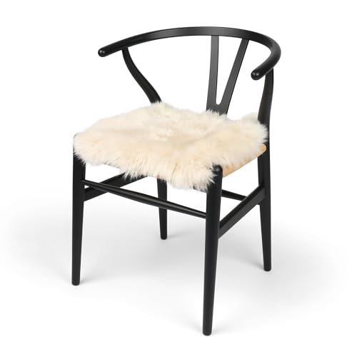 Nordic Sheep Lammfell Kissen 40x40 cm | Weiches Fell für Stühle & Sofa |...