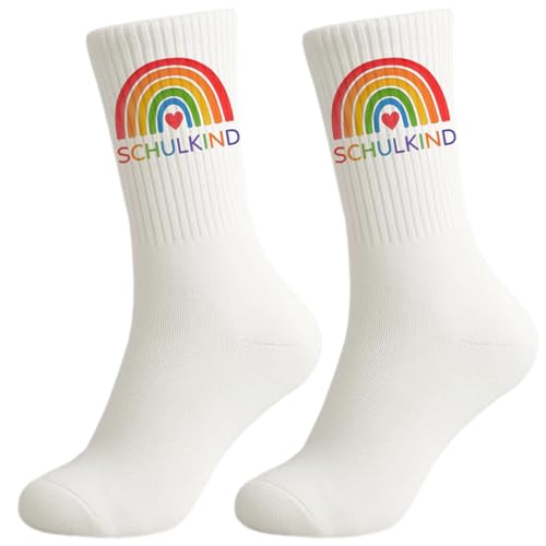 Scinzene Schulkind Socken Baumwolle 25-34, Socken Schulkind 2025, Schulkind...