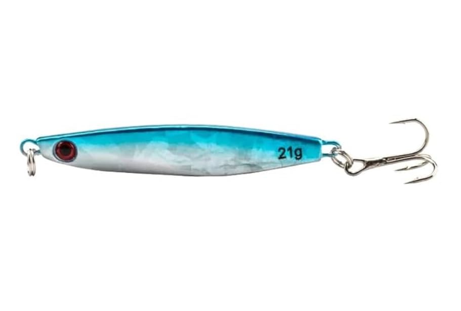 Micro Jig Metallo Blu 21Gr 70mm Pesca Spinning Mare Mangianza Tonnetto