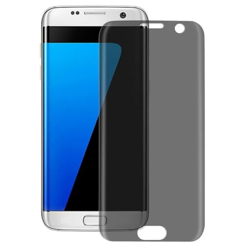 Tempered Glass Privacy Screen Protector for Compatible with Samsung Galaxy S7 Edge - Curved Anti-Spy Anti-Peep Full Cover 3D Edge