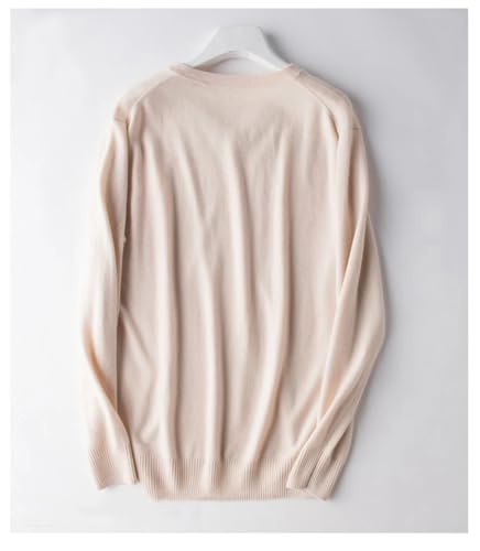 Men Cashmere Sweater Cotton Blend Classic V-Neck Sweater Men Business Casual All-Match Knitted Jumper Pullover3