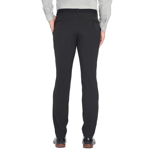Van Heusen Men's Traveler Elastic Waist Flat Front Dress Pant2
