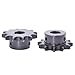 1pcs 10T-17T 08B Industrial Transmission Sprocket Steel Chain Gear 10 12 13 14 15 16 17 Tooth Keyway Hole 15-32mm(15Teeth 20mm (Keyway 6mm))