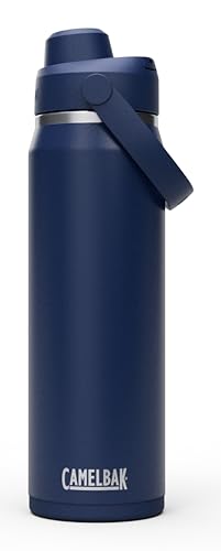 Image of CamelBak Thrive Chug Insulated Stainless Steel Water Bottle, Cold Retention with High Flow Lid for Everyday Hydration and Active Use, 25oz, Navy