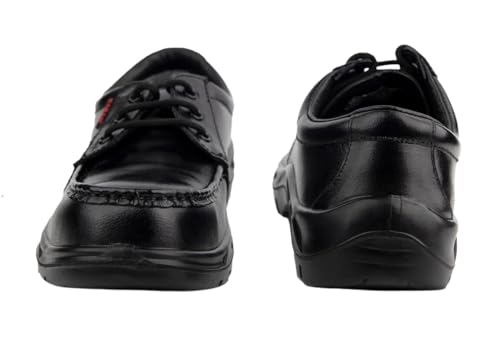 Image of Karam FS71 Black Safety Shoes for Men | Antistatic, Antislip, Oil & Heat Resistant | Single Density with Fiber Toe | Size-05