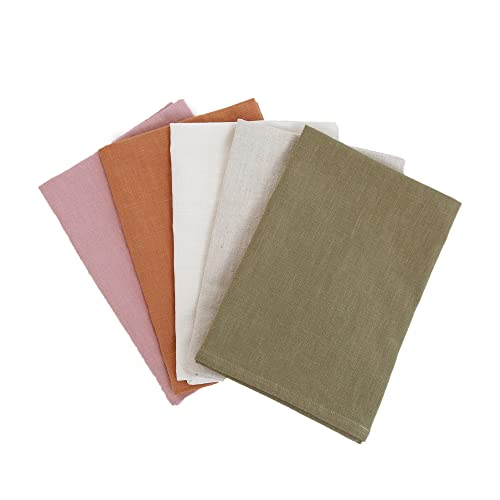 Servilletas de lino 100% 20x20 pulgadas pack 4 miniatura 4