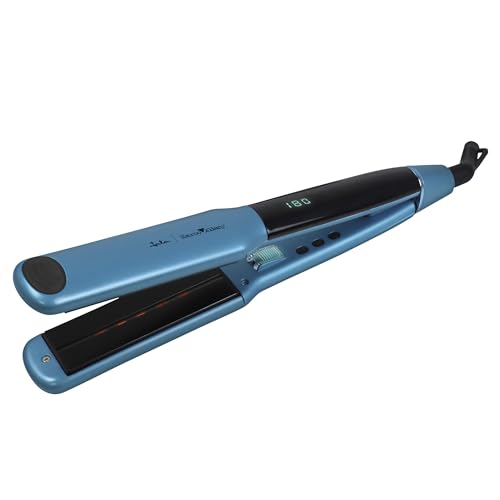 JATA JBPP5570 - Plancha Pelo Profesional Cerámica con Infrarrojos. Marco Aldany. Hasta 230º. Placas grandes de 110 x 36 mm. Resistencia cerámica PTC. Cable giratorio de 2 m. Función iónica