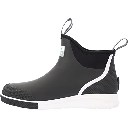 Image of XTRATUF 6 inch Men's Ankle Deck Boot Sport - 30% Lighter, 100% Waterproof Rubber Fishing Footwear - Non-Marking, Slip-Resistant Outsole - Moisture-Wicking Liner